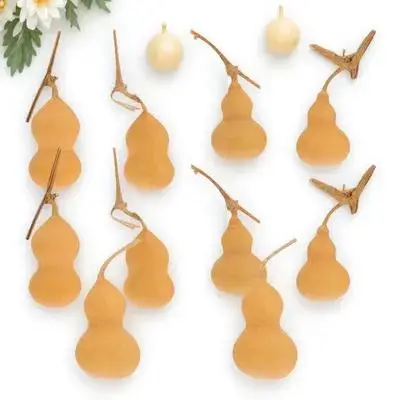 

10 pcs Adorns Natural Gourd Crafts For Home Decor Desktop Gourd Ornaments Mini Decorative Art Pieces