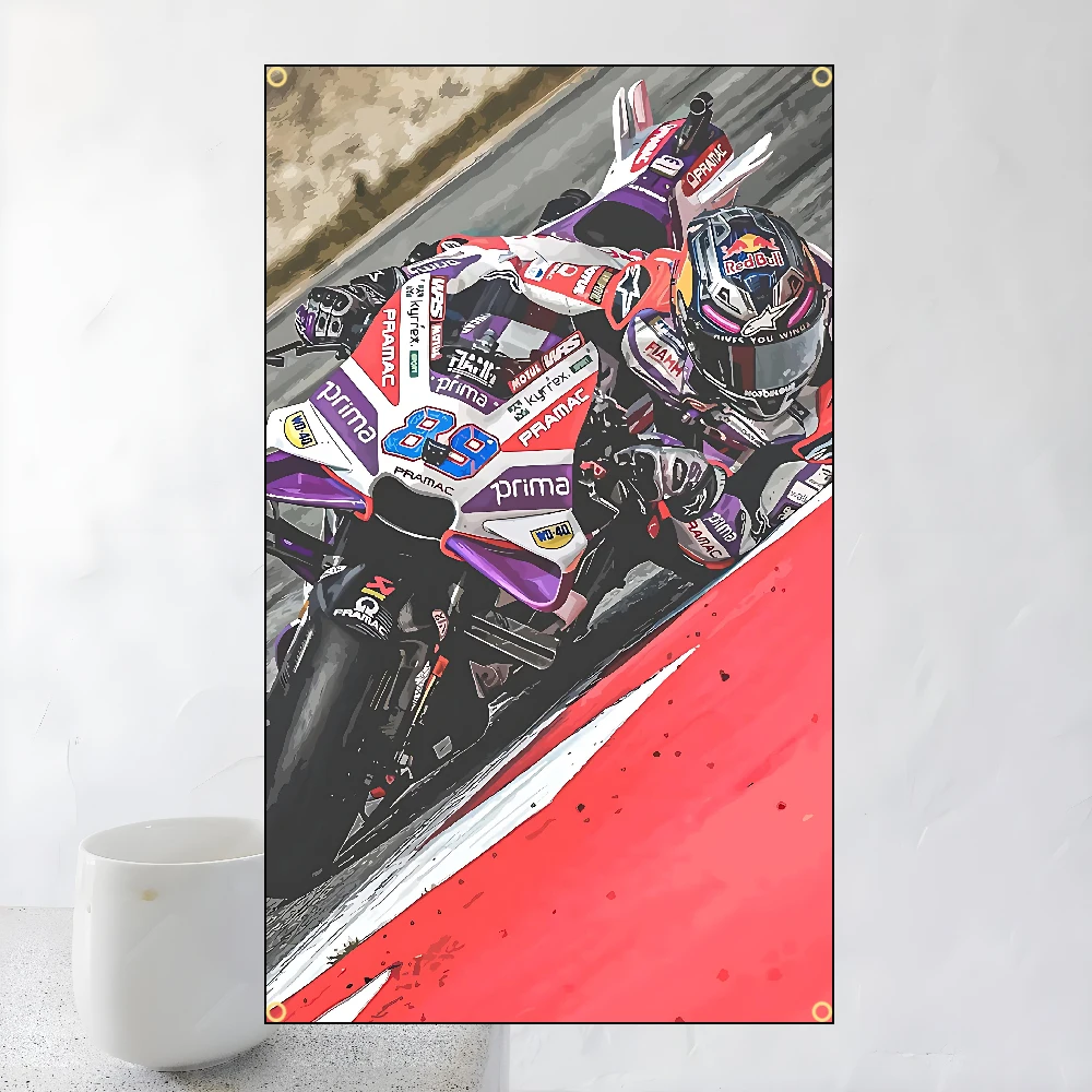 J-Jorge Martis 89 Motorcycle Flags Polyester Printed Banner For Home Decoration