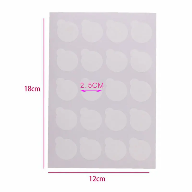 100pcs Lash Glue Pads Disposable Eyelash Extension Paper Stickers Jade Stone Glue Holder Pallet Beauty MakeupTool