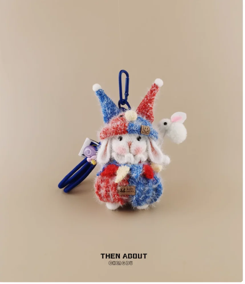 Small clown candy rabbit doll bag pendant pendant Keychain pendant advanced gift