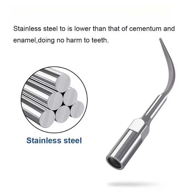 Dental Ultrasonic Teeth Cleaning Machine Tool Head Oral Stainless Steel Material Endodontics Fit Matching Tooth Machine Tip Tool