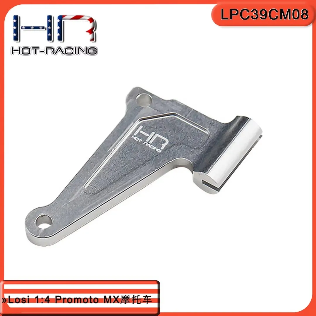 Soporte de cable de freno de aluminio mecanizado Hot Racing para motocicleta Losi Promoto-MX de escala 1/4