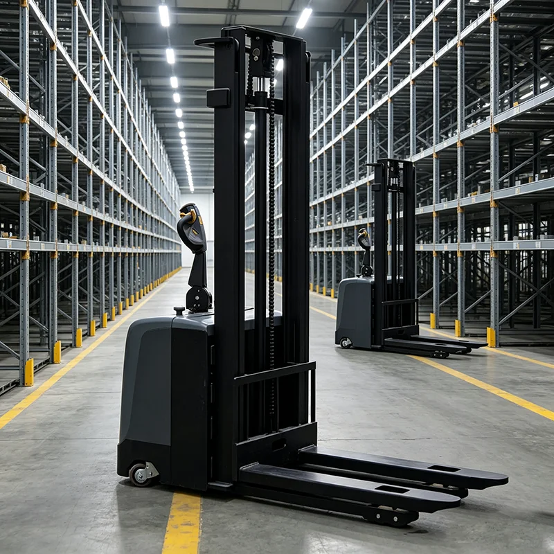 Full Electric Walkie Stacker Truck 1Ton Pallet Stacker with Custom Lifting Height