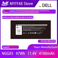 NGGX5 JY8D6 954DF 0JY8D6 451-BBUM RDRH9 Replacement Laptop Battery Compatible with DELL Latitude E5270 E5470 E5570 E5550 M3510