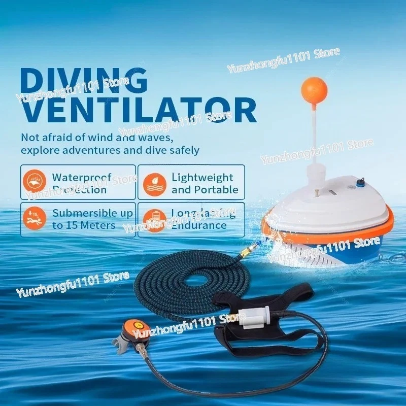 Portable for Dual Users Underwater Scuba 7-10hours Deep 15 Meters Float Diving Device Rescue Fishing