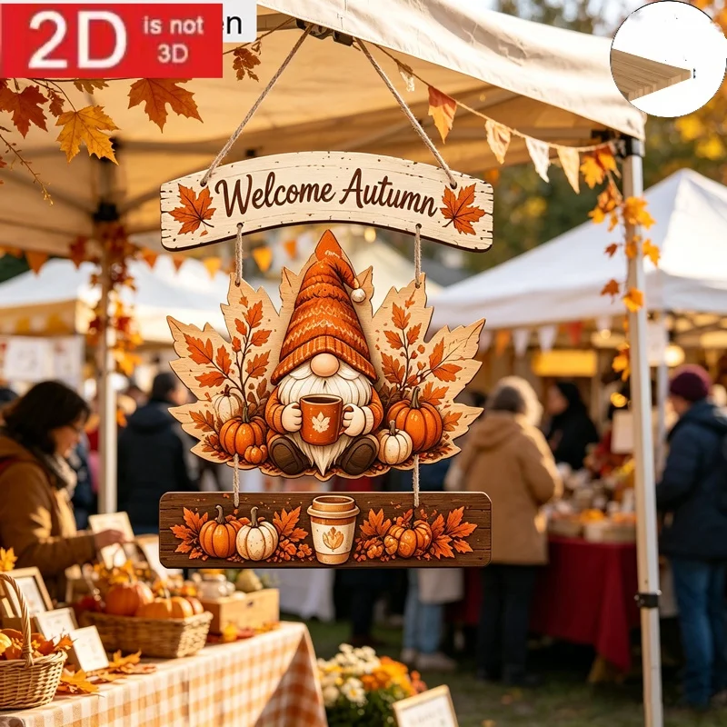 1 Piece Large-Sized Thickened 2D Flat Autumn Thanksgiving 