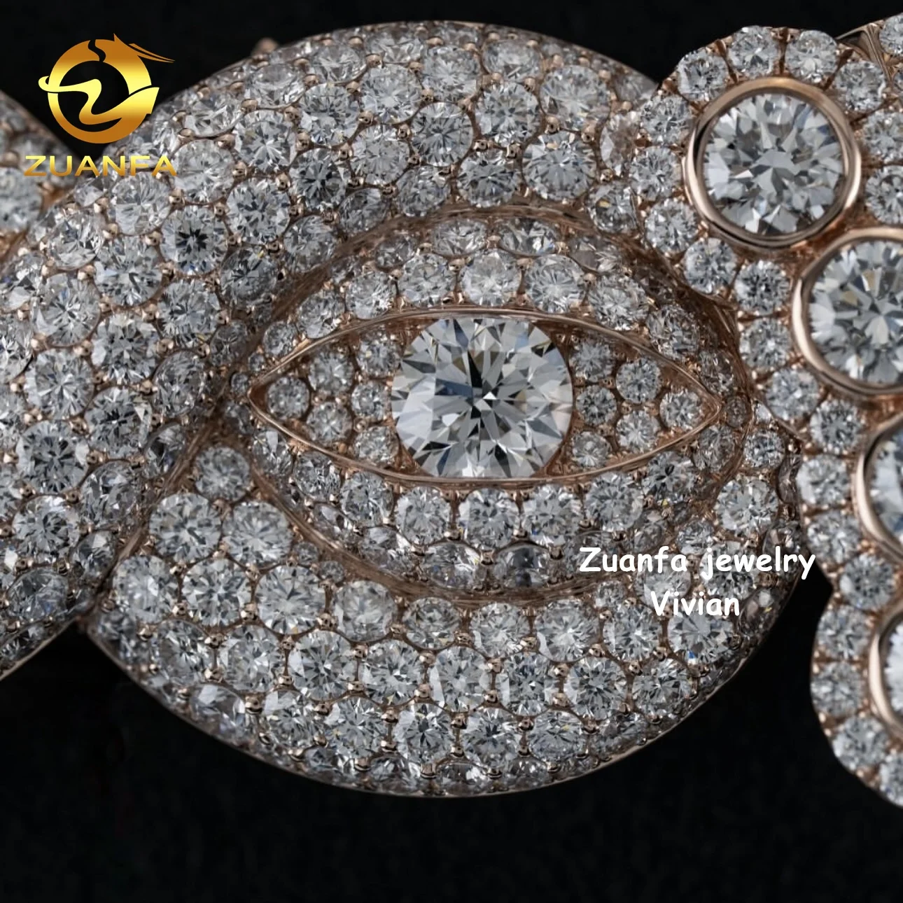 Custom 20mm Pass Diamond Tester VVS Moissanite Diamond Iced Out Hip Hop 925 Sterling Silver Cuban Link Chain Necklace，