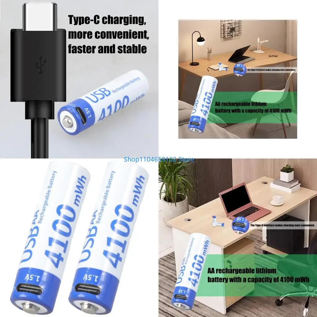 2Pcs 1.5V 4100Mwh T…