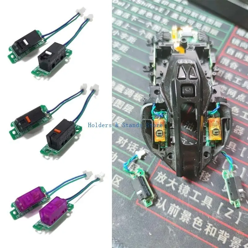 Y4UE D2F-F-3-7 Mouse Microswitch Button for G900 G903 Mouse Micro Switch Board Cable