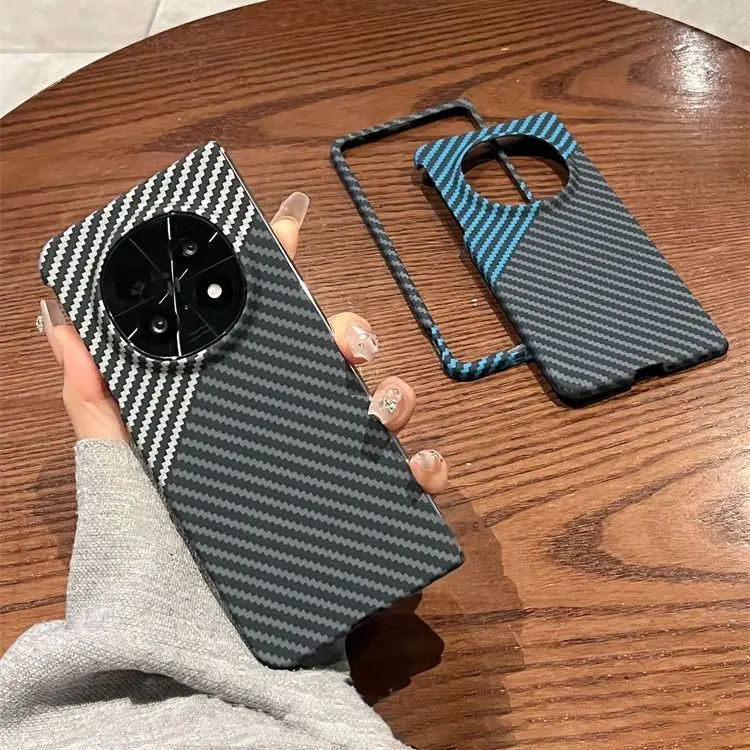 

Чехол из кевлара для OPPO Find N5 N3, модный чехол из углеродного волокна с текстурой, приятный для кожи, противоударный чехол для OPPO Find N 5 3 Funda