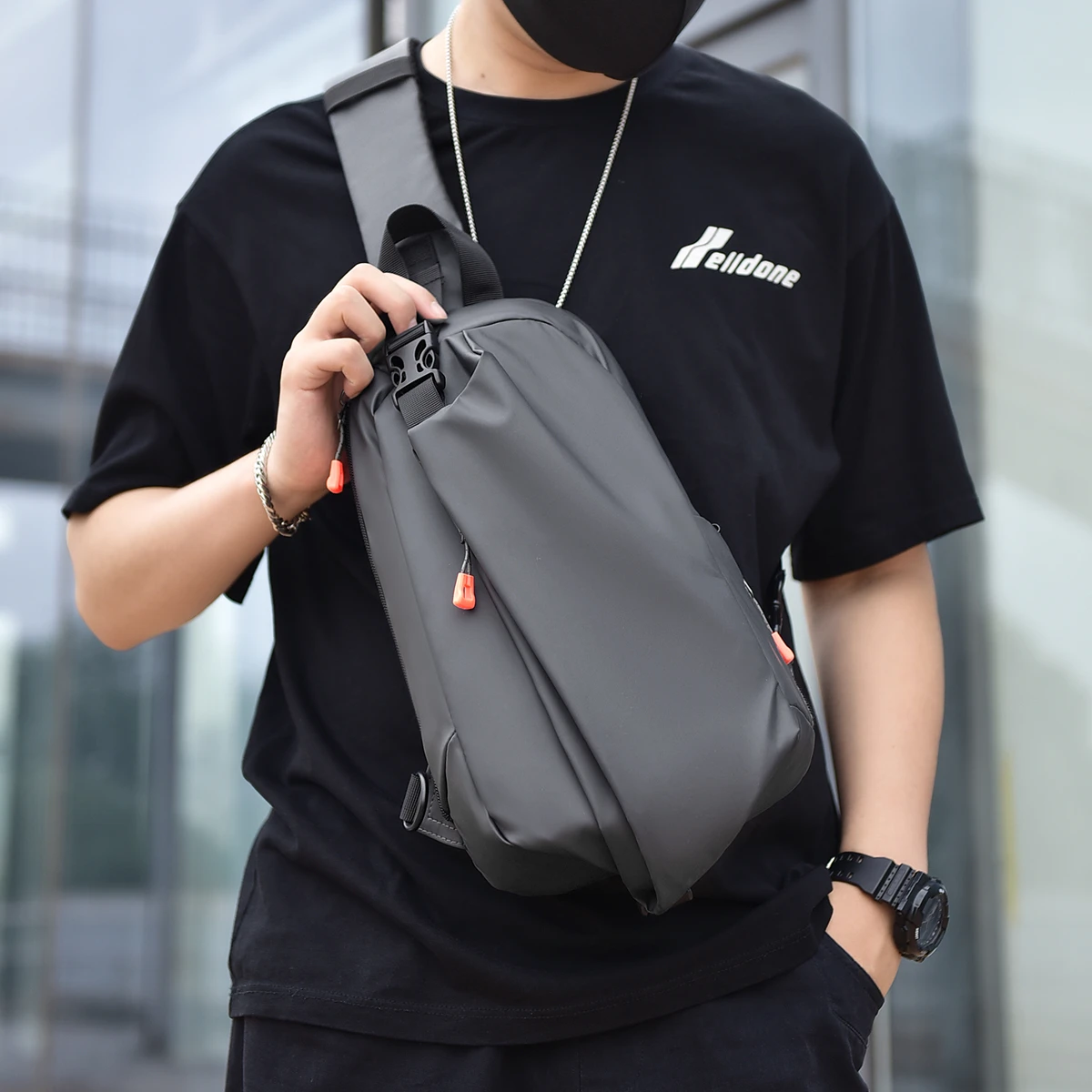 Newest Men Daily Boys Cool Wterproof Crossbody Chest Bags For Work Travel High Capacity Business Handbags With Large Pockets