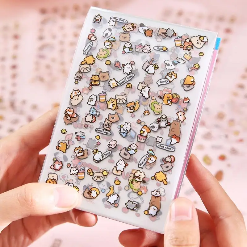 20 Sheets Handbook Material DIY Collage Calendar Diary Phone Case Tablet Notebook Decals Square Fairy Tale Series Sticker Book