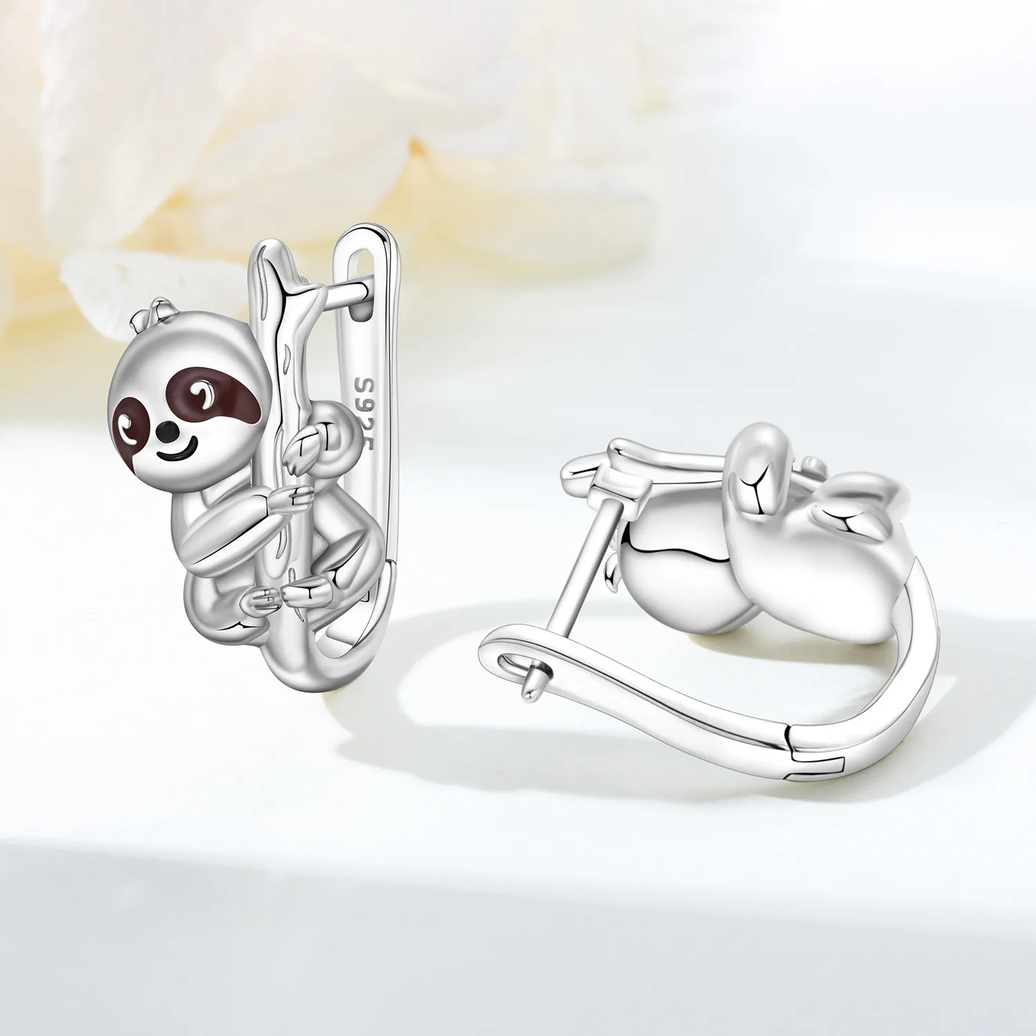 MISEFF S925 Sterling Silver Earring Cute Animal Koala and Sloth Earrings Original Versatile Fashion Jewelry Birthday Gift view 5