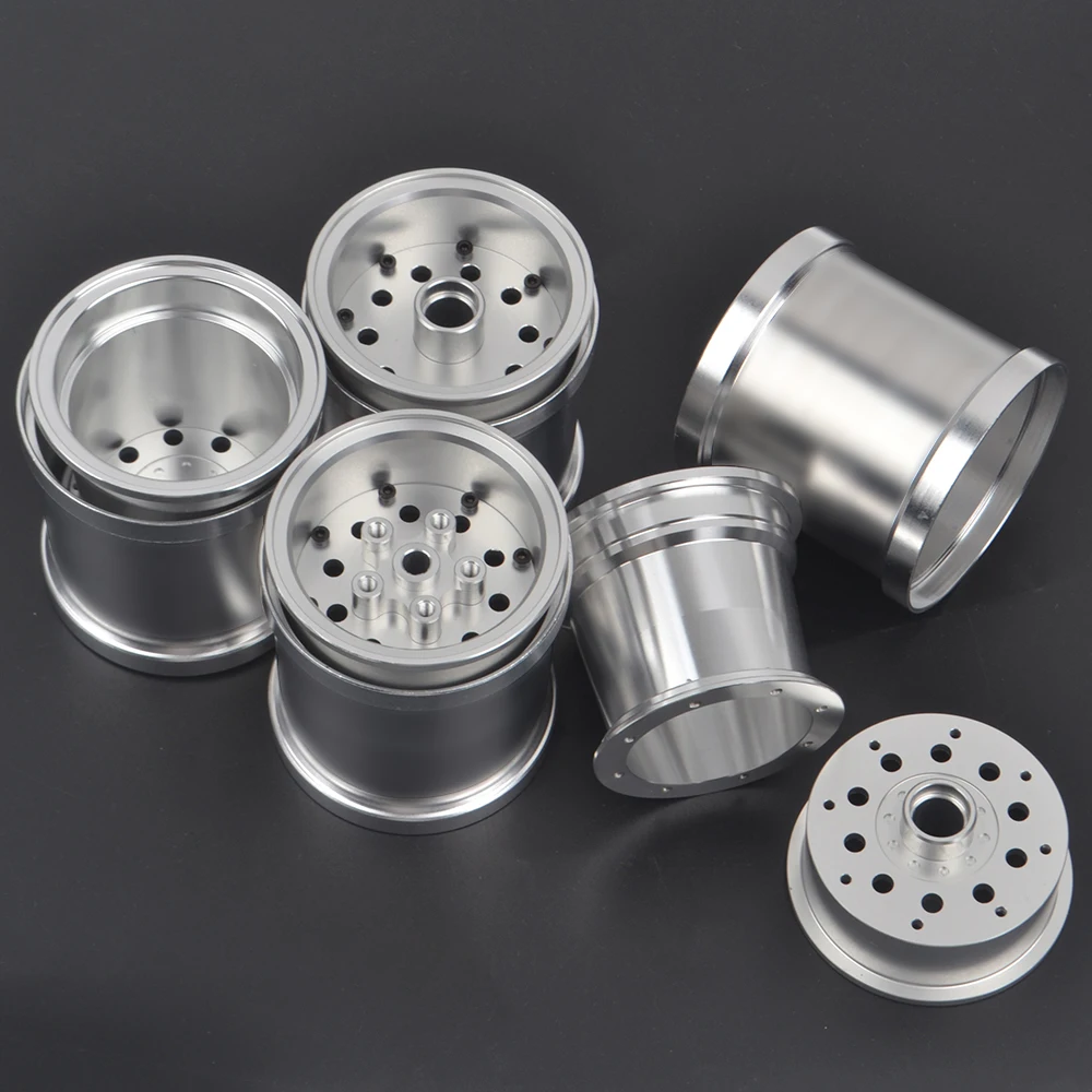 

Aluminum Front Rear Beadlock Wheels Hubs for Tamiya Midnight Pumpkin WR02 Wild Willy 2 Jimny CW-01 Lunch Box Mad Bull Upgrades