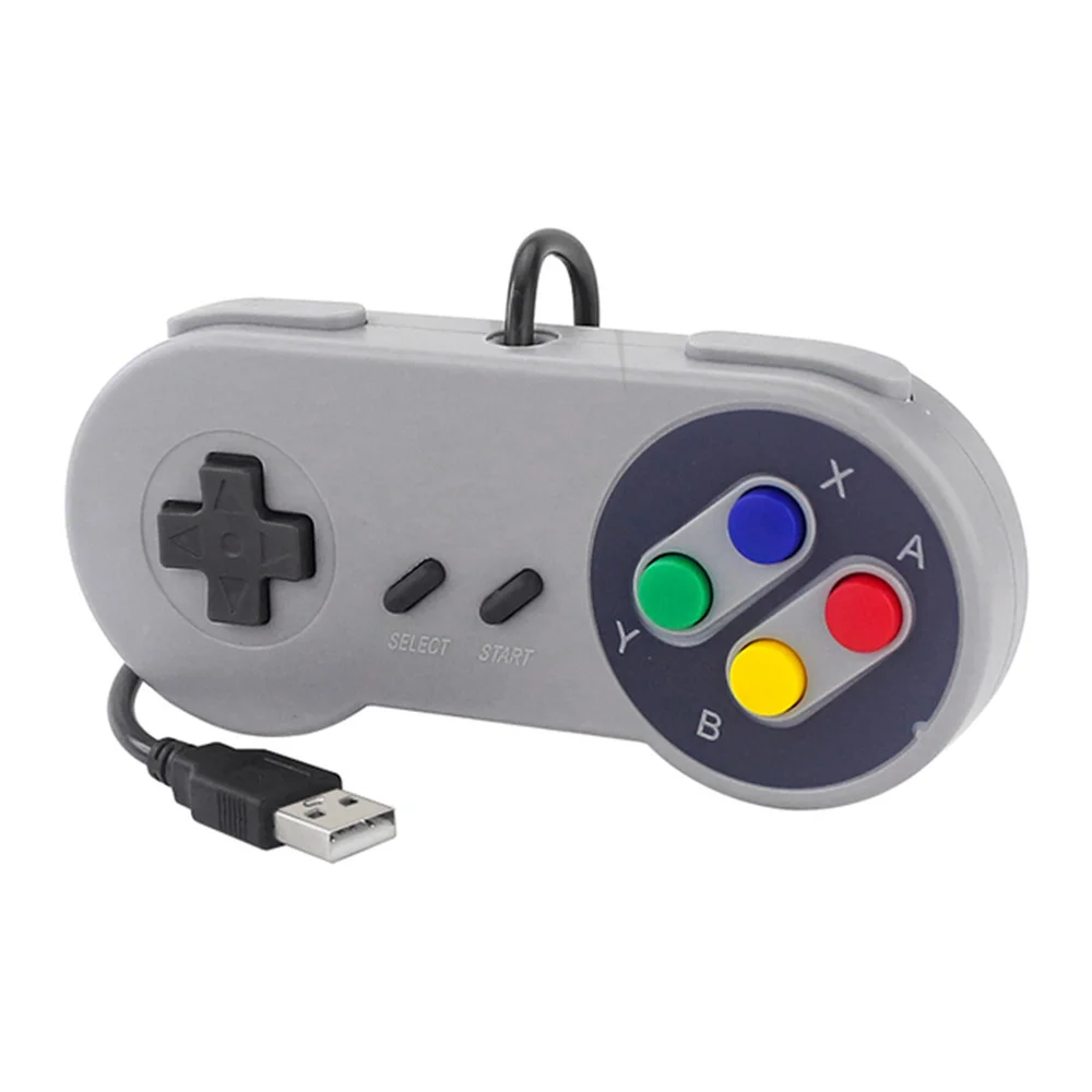 2PCS USB Gamepad จอยสติ๊กเกมเกม SNES Controller Retro Gamepads สำหรับ PC NESPi RetroPie เกมสำหรับ Raspberry Pi 4 B