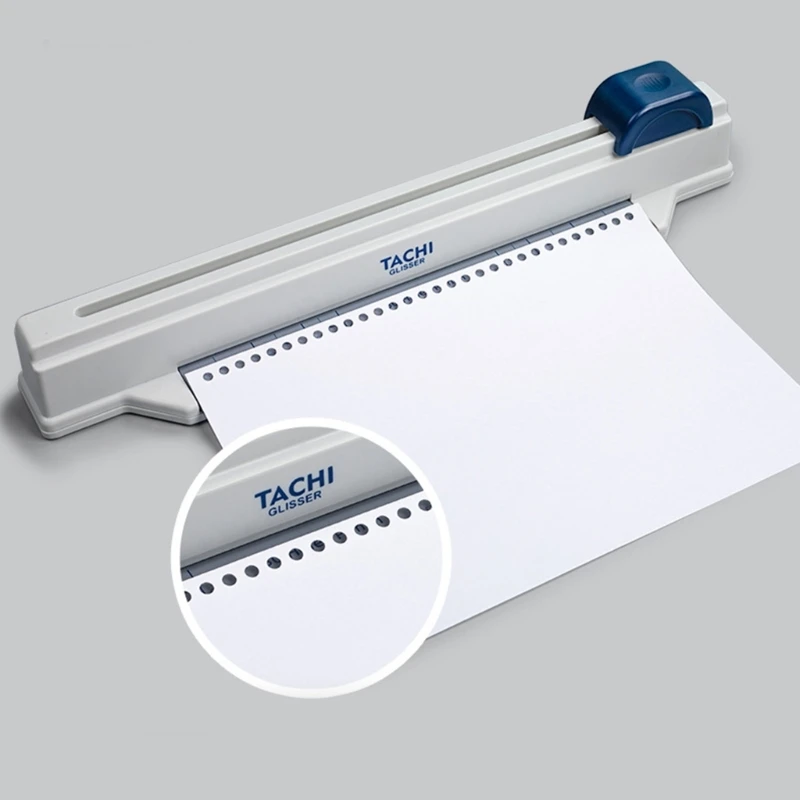 Verstellbarer 30-Loch-Papierstanzer zum Stanzen von Ordnern, Notizbüchern, Planern und Folien