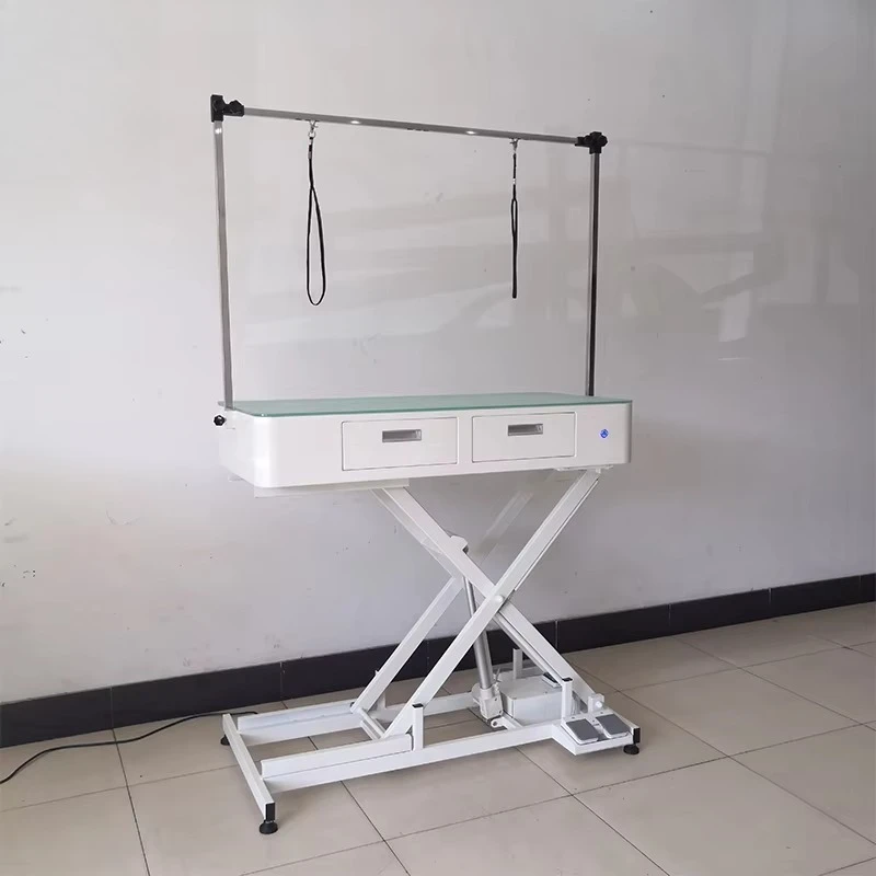 

Electric Veterinary Grooming Table for Pets Lifting Dog Hairdressing Table Cleaning Features for Pet Grooming Tools
