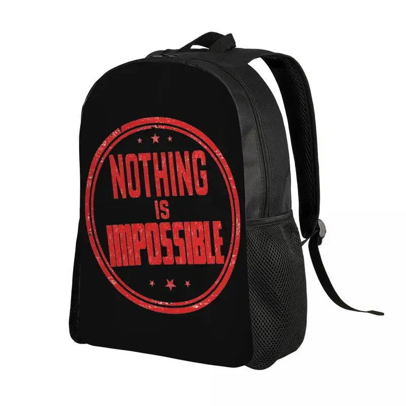 L'impossibile non è niente zaino per donna uomo College School Student Bookbag adatto a borse per Laptop da 15 pollici