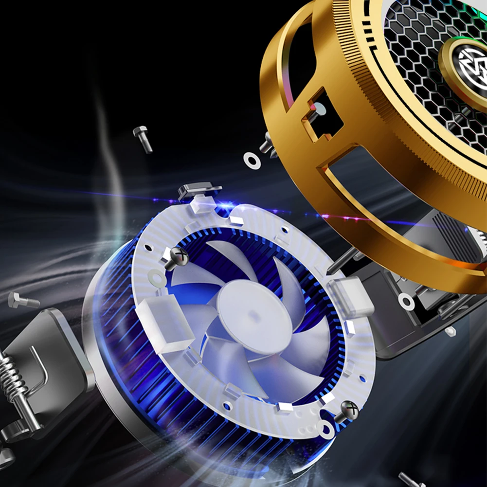 2 in 1 AL19 Magnetic/ Back-clip Mobile Phone Cooler Semiconductor Cooling Radiator 15W Mobile Phone Summer Cooler for PUBG Game