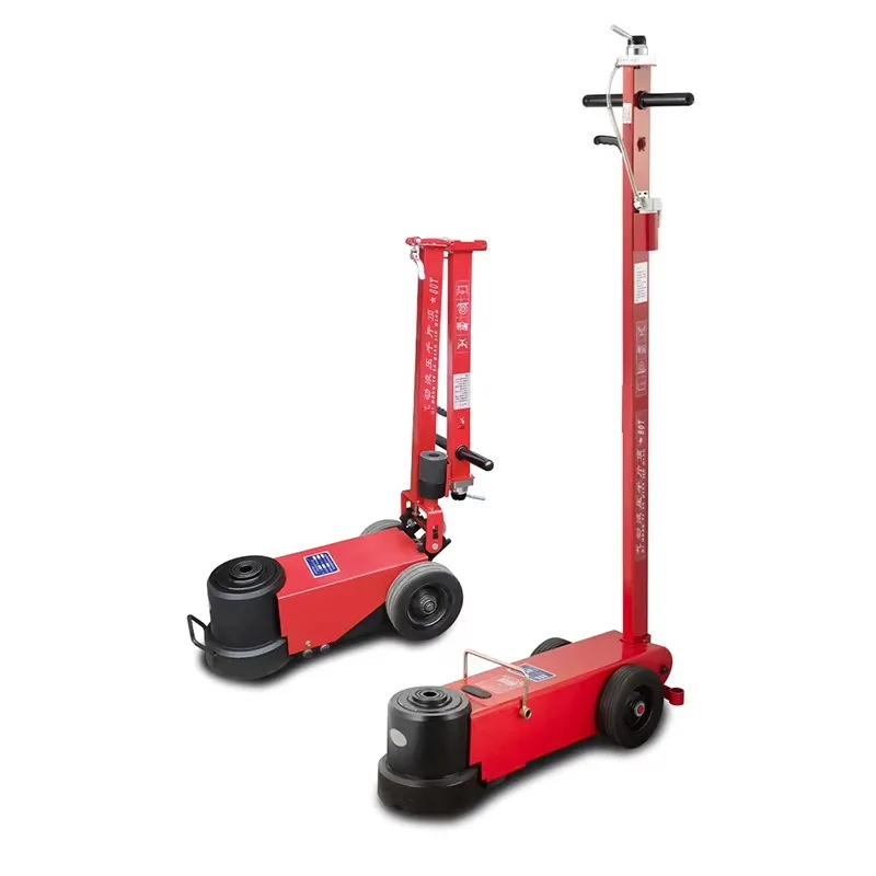 แม่แรงยกรถบัสแบบลม 80 ตัน พร้อมตัวแยกน้ำมัน-น้ำ แม่แรงไฮดรอลิกแบบตั้งพื้น แม่แรงยกรถบรรทุก สำหรับซ่อมบำรุงและยกของ