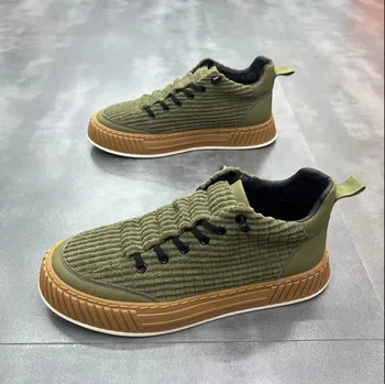 Moda platformu Sneakers erkekler için rahat yüksek top ayakkabı erkek düz kaymaz spor koşu ayakkabıları adam bahar Sneakers 2023