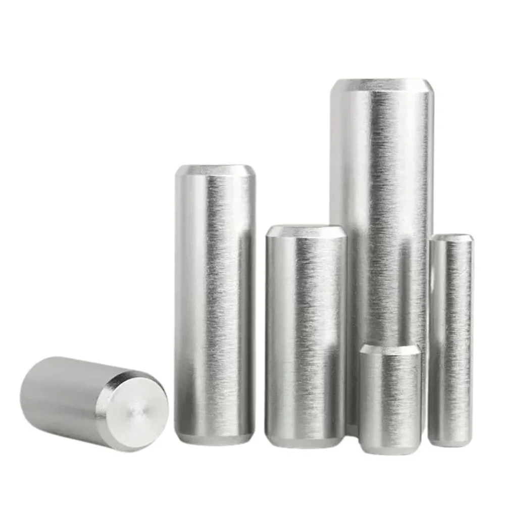 M5 M6 M8 304 Stainless Steel Cylindrical Locating Dowel Pin Metal Fixed Shaft Lock Pins Round Bar Solid Rod L=6/8/10/12/14-100mm