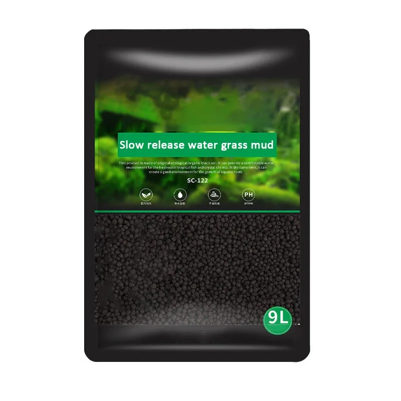 Natural Black Soil Water Grass Mud Aquarium Plant Seed Tank Bottom Nutrient Soil Original Ecological Slow-release Water Grass