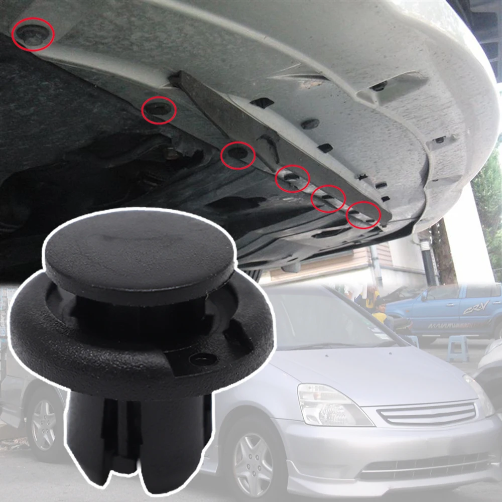 

For Honda Stream RN1/2/3/4/5 2001 2002 - 2006 Car Push Fit Bumper Grille Engine Under Tray Grill Trim Panel Chassis Clips Rivet