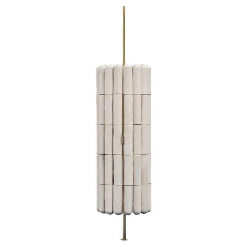 Italian light luxury, rotating cylindrical wine cabinet, villa luxury living room home, high-end solid wood display cabinet