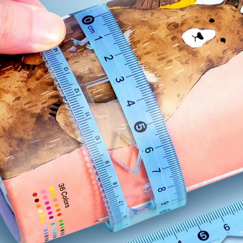 눈금자 연필 세트, 기하학 수학 학생 드로잉 문구, 소년 소녀 선물, 학용품, 7 개/세트