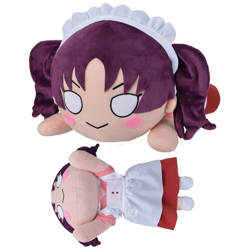 

Japan Anime Love Live Sunshine Saint Snow Kazuno Leah Waitress Dress Lying Down Big Plush Stuffed Pillow Doll Toy Gifts 40cm