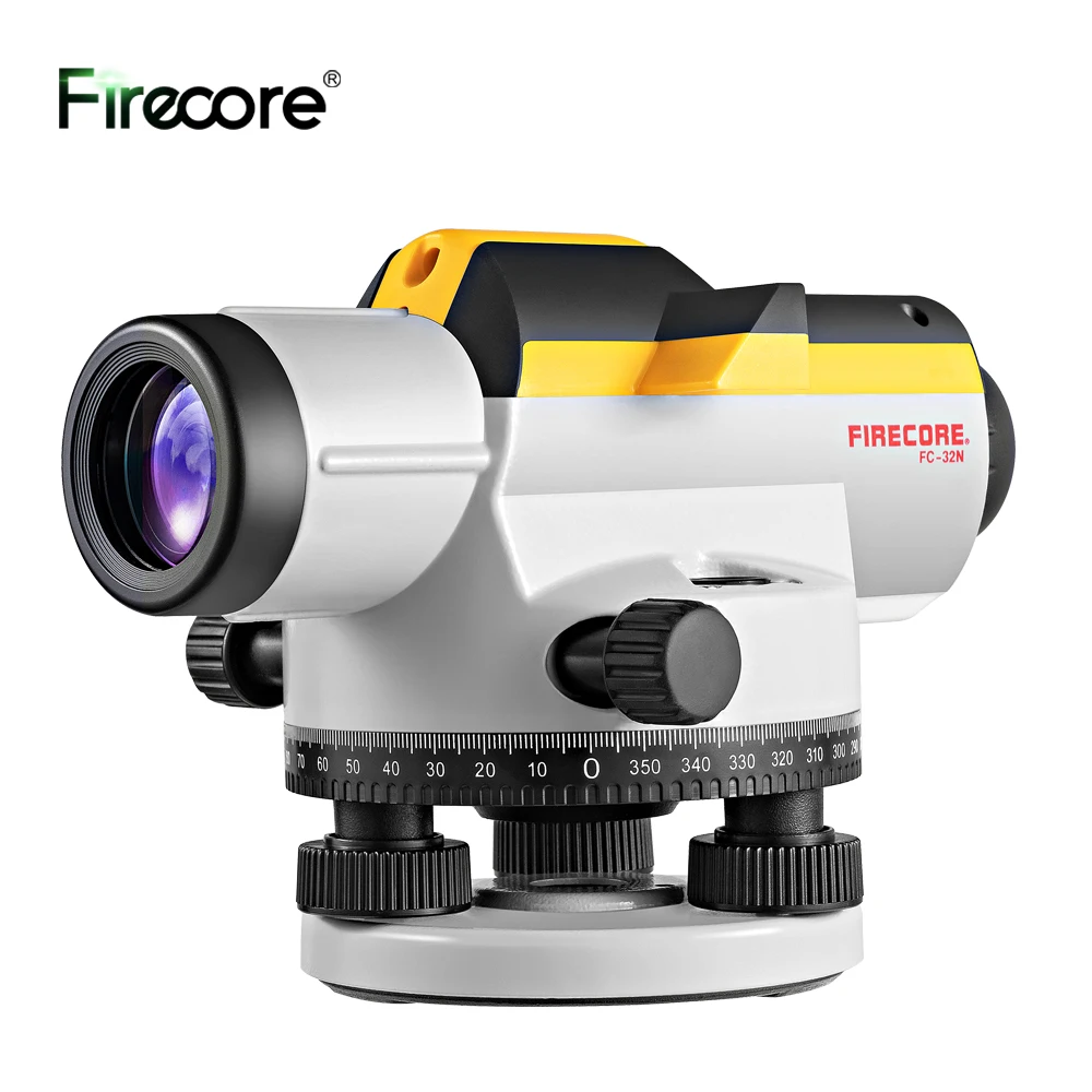 Firecore 32x Nível Óptico Automático Mais Régua de Torre Mais Tripé Precisão Nivelamento Altura Distância Ângulo Ferramenta de Medição Fc32n