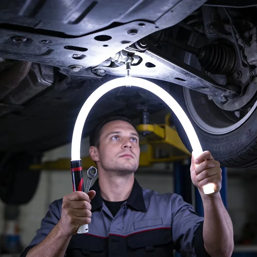 Neue flexible LED-Taschenlampe mit hoher Lumenleistung, wiederaufladbar, professionelles Arbeitslicht, tragbares Werkzeug für die Autoreparatur – Detail 9