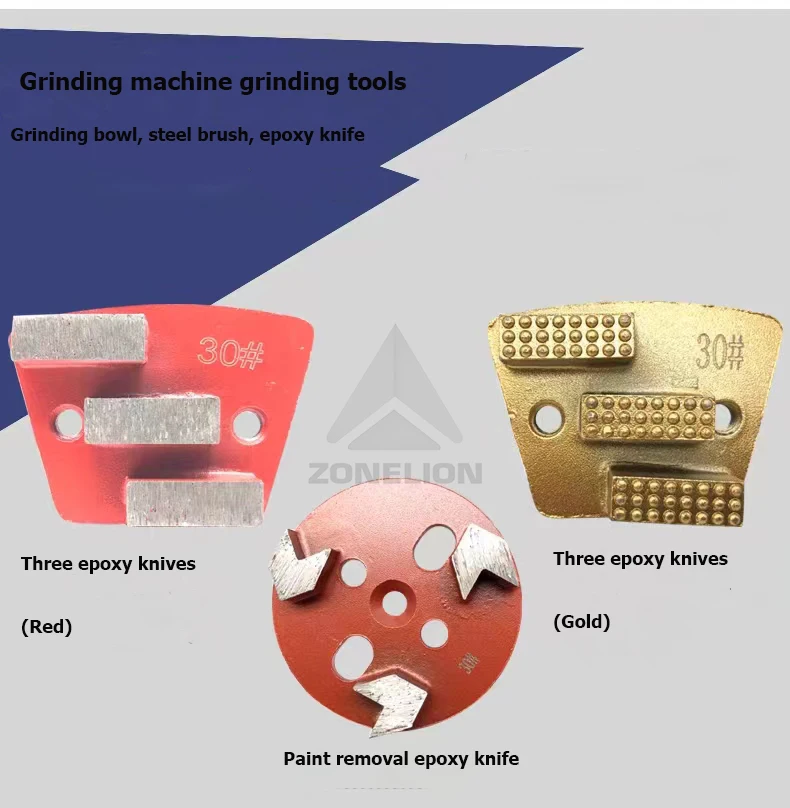 4inch 100mm Diamond Grinding Block Round-shaped Segment Disc for Polishing Stone Concrete Floor Customized