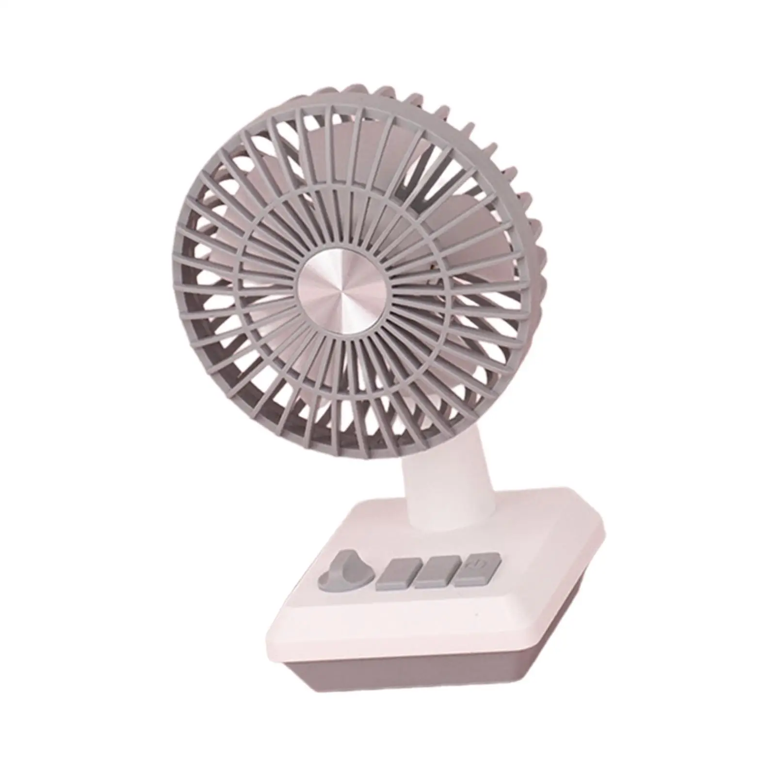 Handheld Fan with Night Light Angle Adjustable 2 Speeds Adjustment Desk Fan Portable Fan for Outdoor Camping Travel Work Hiking