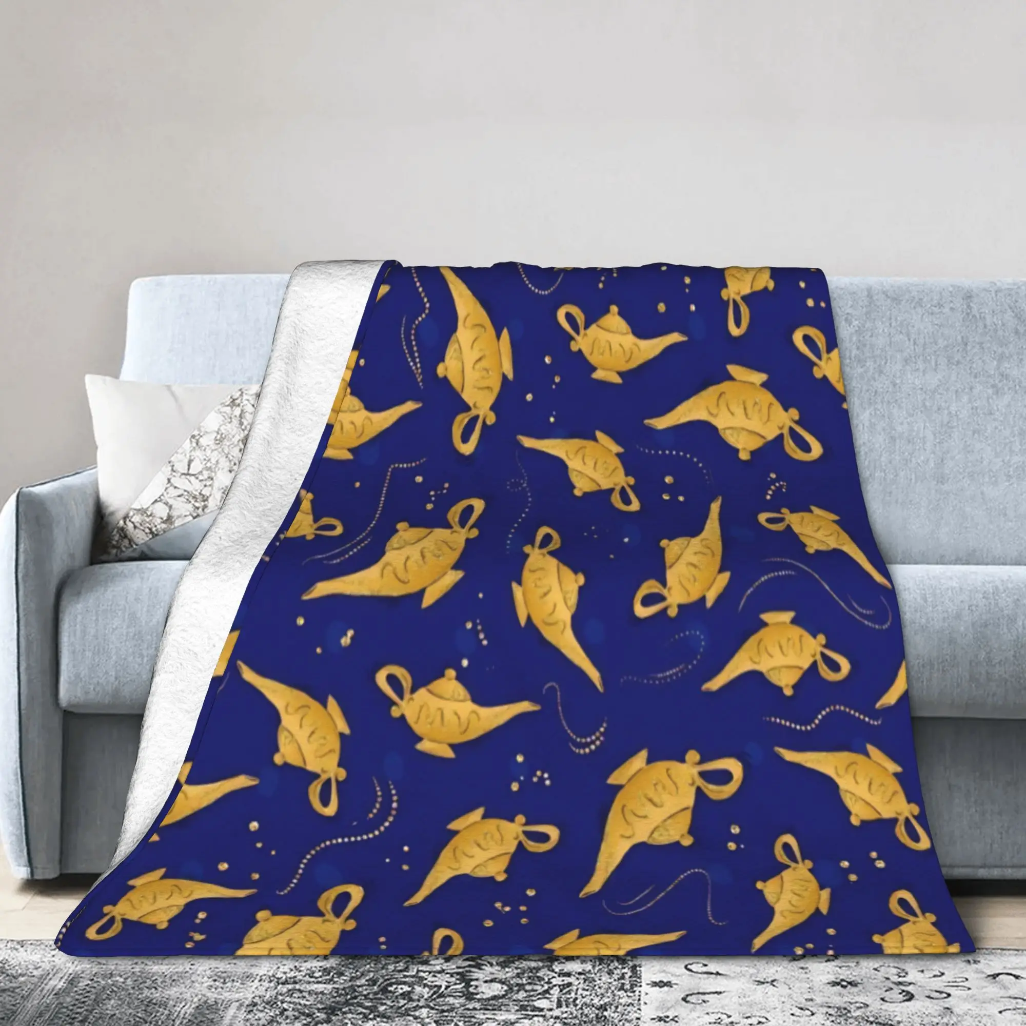 Aladdins Magic Carpet  Blankets Coral Fleece Plush  Relax Super Soft Throw Blankets for Sofa Rug Piece
