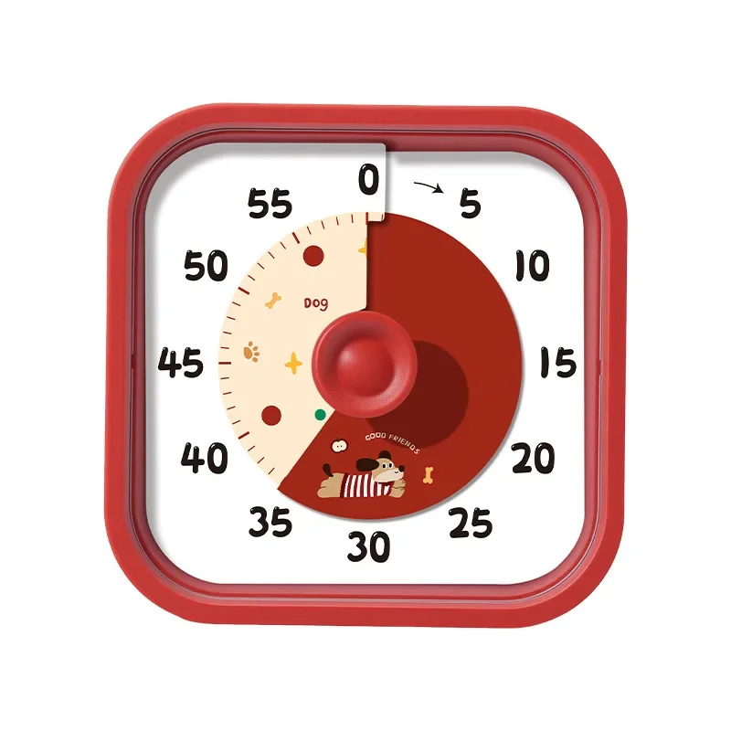 square timer: your visual self-discipline tool for time management. features include a timer, light reminder, and mute option