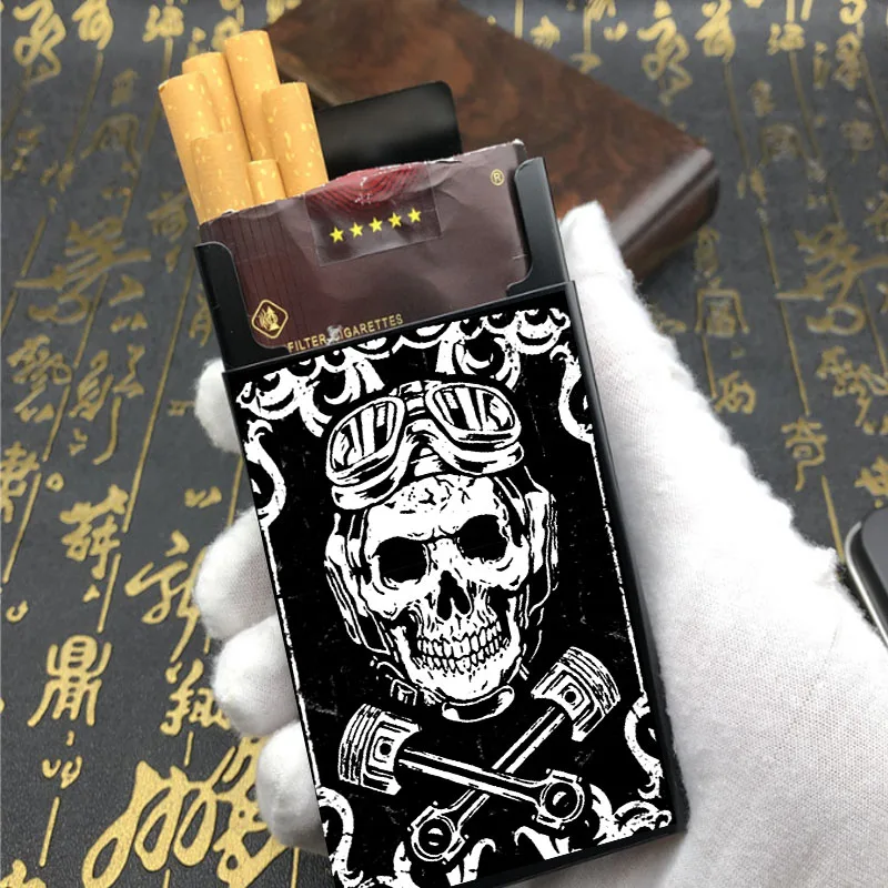 

Hold One Pack 20 Cigarette Case Alloy Stalin Cigarette Case Slide Soviet Cigarette Boxes Laser Carved Not Fade Boxes