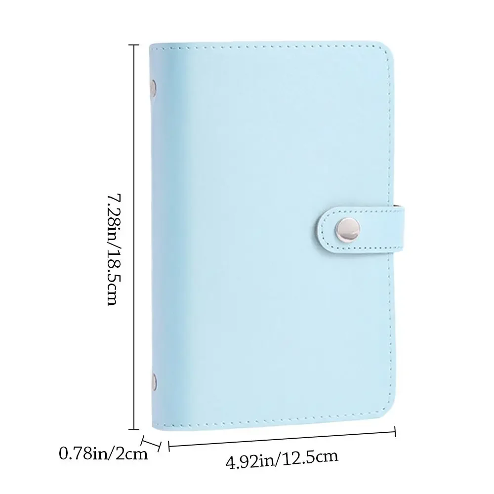 Save Money 100 Envelopes Money Saving Challeng Large Capacity PU Mini Binder Savings Challenge Reusable Waterproof Budget Binder