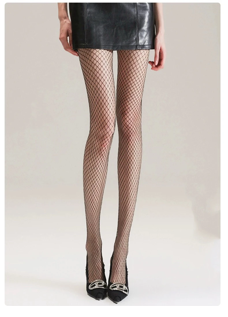Sexy Netzstrümpfe Damen-Strumpfhosen Netz-Mesh Lange Nylon-Strumpfhosen Bodystockings Fischnetz-Strumpfhosen Netz-Nylon-Strumpfhosen Dessous – Detail 6