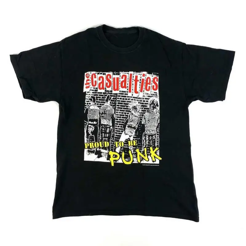 

Футболка Casualties 2004, хлопковая черная мужская, размеры от S до 5XL BE2165