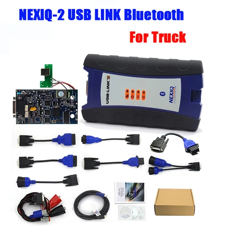 

Диагностический инструмент Nexiq-2 USB Link 2 Bluetooth для автомобилей Volvo, Isuzu, NE IQ 2, для тяжелых грузовиков, 125032, сканер для дизельных грузовиков с программным обеспечением
