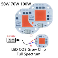 LED COB Grow Chip Full Spectrum LED Grow Light Lamp 100W 70W 50W Welding Free Phyto Lamp For Plants Indoor Grow Tent F5454 Chip