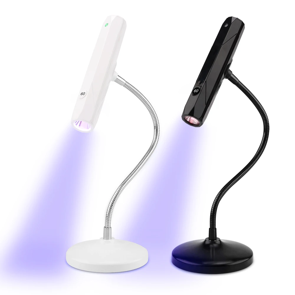 9w Flash Cure แบบชาร์จไฟได้หลอดไฟ LED แบบพกพามือถือมินิเครื่องเป่าเล็บไร้สายแสงสีแดงน้ําหนักเบาสาย USB พอร์ตฐานเดสก์ท็อป