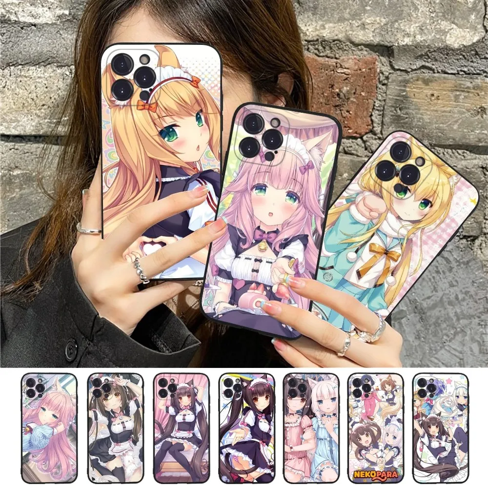 Cartoon Nekopara Phone Case For IPhone 15 8 7 6 6S Plus X SE 2020 XR XS 14 11 12 13 Mini Pro Max Mobile Case