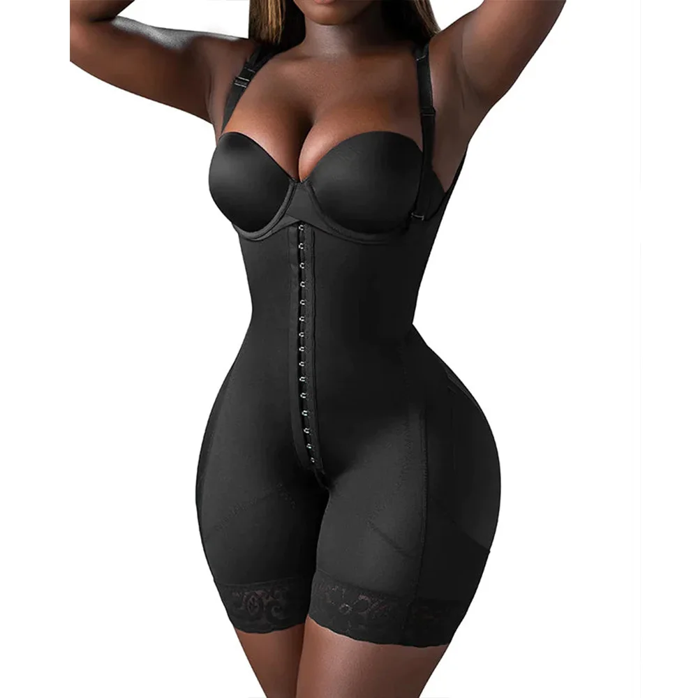 fajas Women\'s Post Surgery Recovery Underwear Waist Trainer High Compression Slimming Belt Girdle Tummy Control Bodysuits