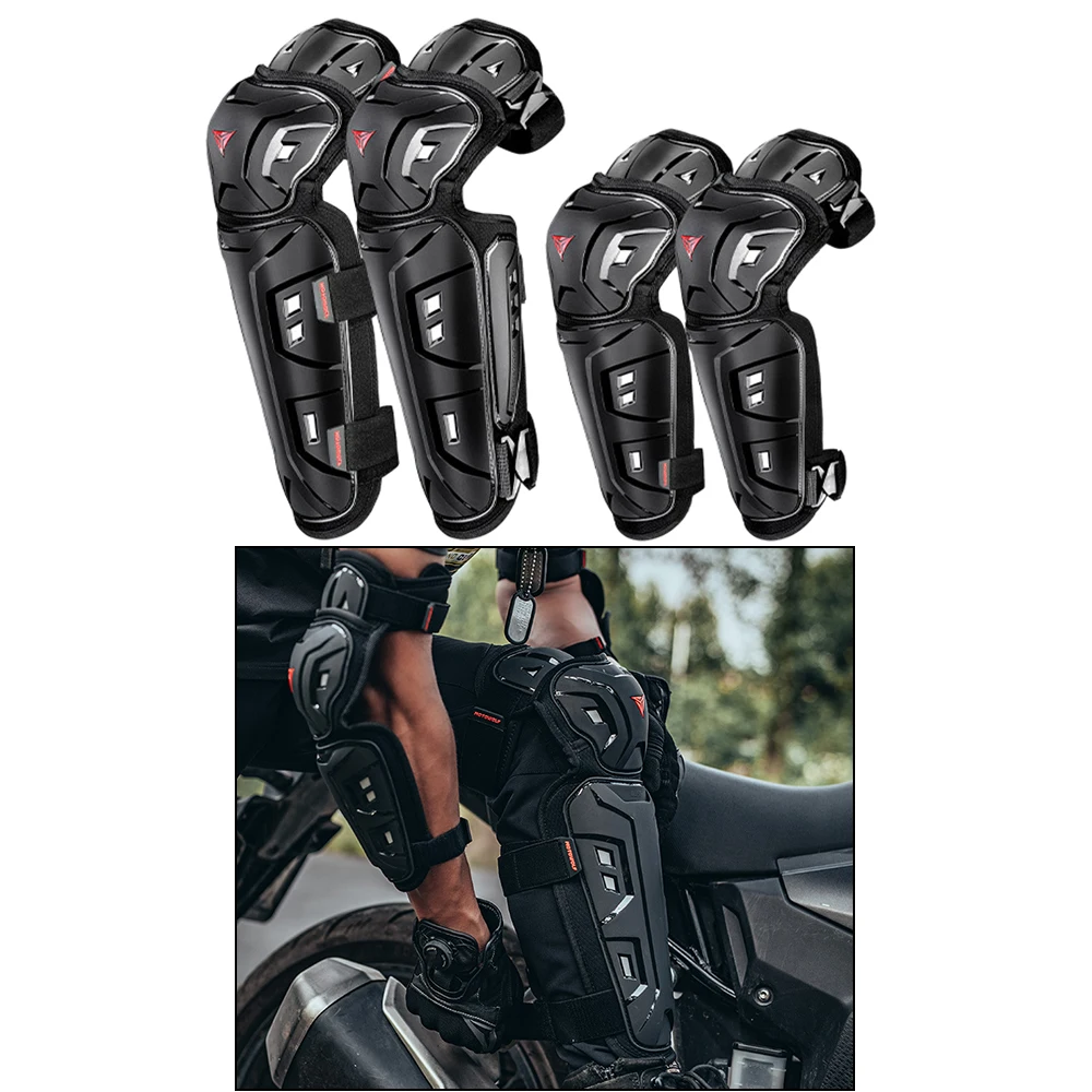 Riding Protective Gears Motorcycle Motocross Skating Protectors Knee Elbow Protective Pads Outdoor Sport Equipment 4Pcs/set