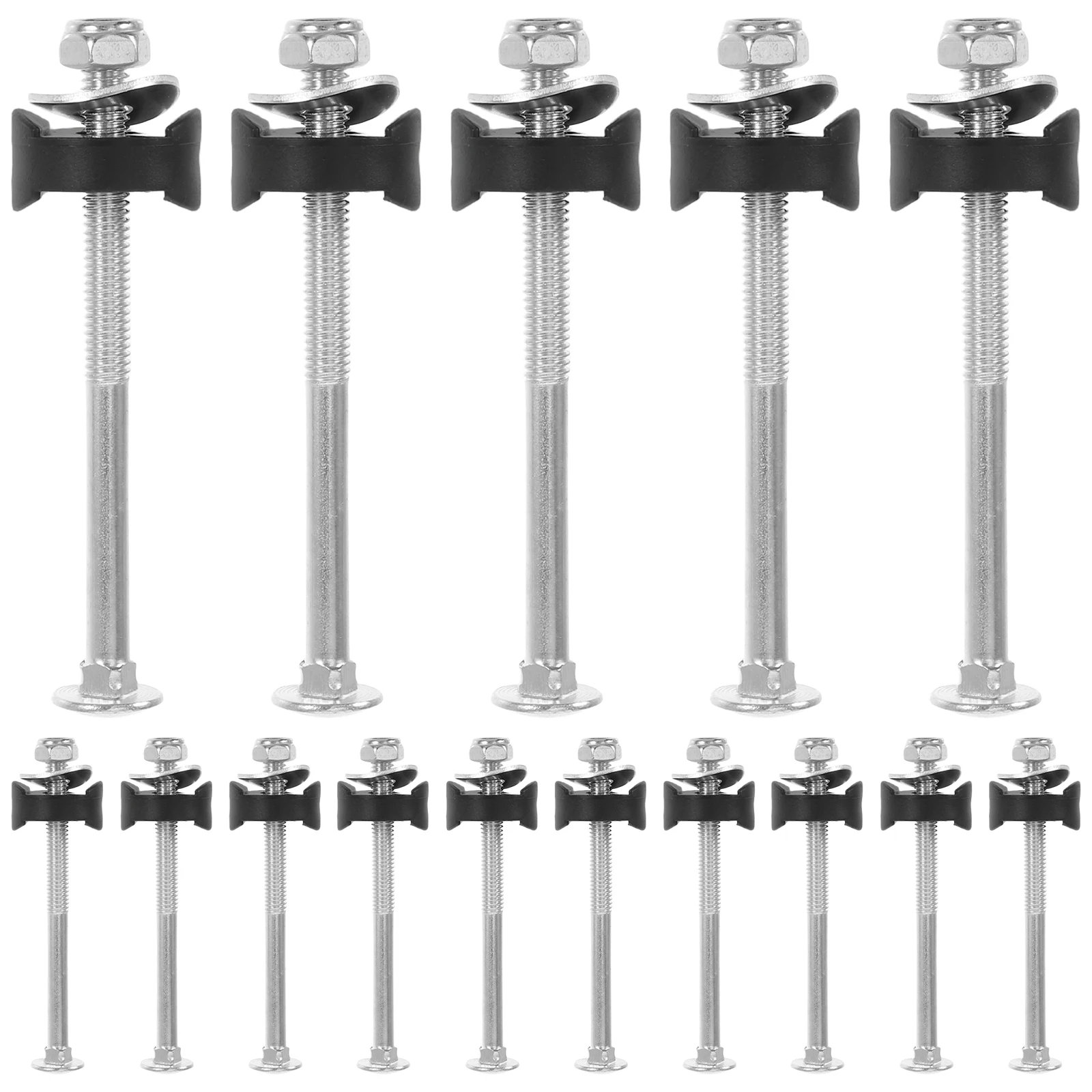

15 Sets Trampoline Screws Steel Parts Accessories Spacer Stability Fasteners Silver Jumping Bed Repair Maintenance Tools