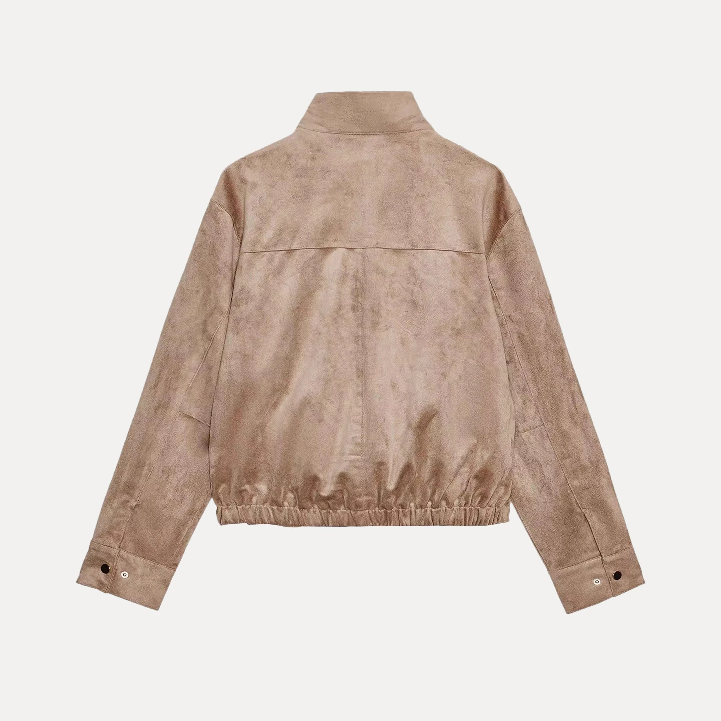 Veste décontractée à col montant et bouton unique pour femme, nouvelle collection automne, coupe ample, longue veste d'extérieur