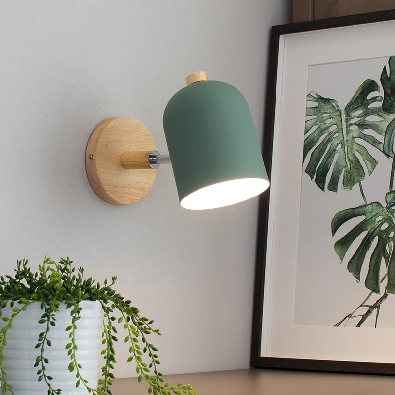 

Nordic LED Bedroom Iron Art Wall Lamp Corridor Hotel Study Balcony Coffee Table Home Interior Decoration Dining Table Lighting